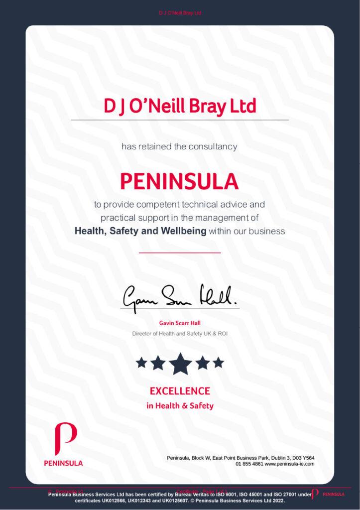 Certificate-Health-and-Safety-Plaque